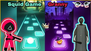 Granny vs Squid Game | Tiles Hop:EDM Rush