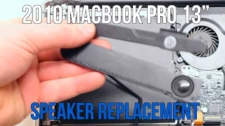 2010 Macbook Pro 13" A1278 Speakers Replacement