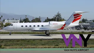 The Rich And Famous Flying Around At Van Nuys Airport in California (4K)