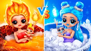 Maman du Feu VS Maman de la Glace / 30 DIYs pour LOL OMG