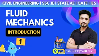 Day 1 | FLUID MECHANICS | Introduction | SSC JE 2023 PAPER 1 | State AEN | SANDEEP JYANI