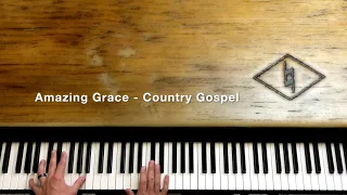 Country Gospel Piano Lesson - Amazing Grace