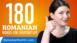 180 Romanian Words for Everyday Life - Basic Vocabulary #9