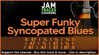 Blues Funk - Syncopated Groove - Guitar Backing Track in E