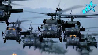 Military Best: US MASSIVE UH-60 BLACKHAWK LANDINGS! TAKEOFFS! PARACHUTE DROPS! IMPRESSIVE!!!