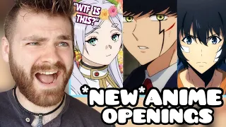 First Time Reacting to *NEW WINTER 2024* ANIME OPENINGS! | ANIME REACTION!