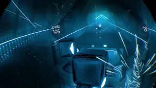 PS4 Beat Saber, one handed, song: Turn Me On ft. Tiny C, Expert, no mods