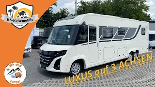 Luxus Camping auf 3 ACHSEN | LE VOYAGEUR 8.7 GJF | RS Reisemobile