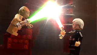 Star Wars: Count Dooku vs Yoda in Lego