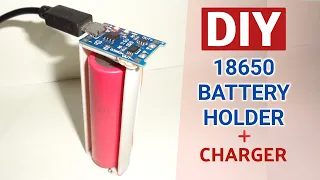 18650 Lithium Battery Holder and Charger from PVC Pipe | DIY | TP4056 | Ignored Engineer 🔥