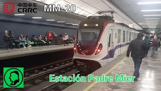 CRRC MM-20 saliendo de Padre Mier, Línea 2