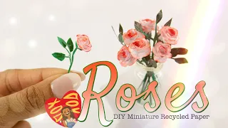 DIY - How to Make:  Recycled Paper Roses for Valentines Day