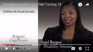 Disability Benefits for Child Turning 18