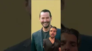 Keanu Reeves hangs out with kid at airport