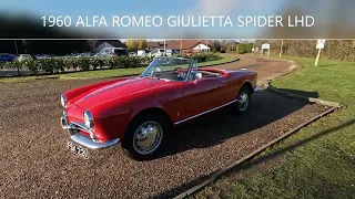 1960 ALFA ROMEO GIULIETTA SPIDER LHD