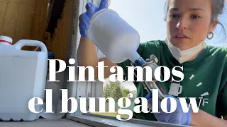 Capítulo 2 -Empezamos con la pintura, la pistola no deja de dar problemas - CONSTRUYENDO UN BUNGALOW