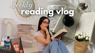 reading vlog 📚 how much I *realistically* read in a week while being productive