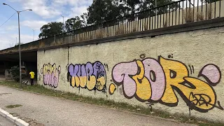 GRAFFITI - Bombing with KUBO (Mexico) and Sliks pt2