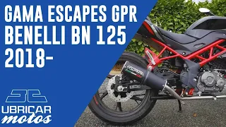 Gama escapes GPR para Benelli BN 125 2018-