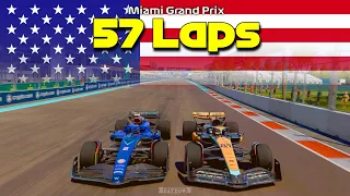 F1 23 - 100% Race Miami w/ Sargeant | #MiamiGP 🇺🇸