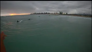 WPB - DEC 9 PM - POV longboard surfing - RAW - GoPro Hero8 - Hawaii