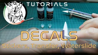 "DECALS (Stickers, Transfer e Waterslide)" Video Tutorial - Gunpla Group ITALIA