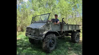 UNIMOG 404 '63 3.0D ride before restoration