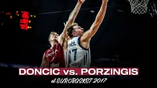 🇸🇮 Luka Doncic 🆚 Kristaps Porzingis 🇱🇻 | #EuroBasket 2017 Duel ⚔️