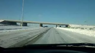 Road Conditions on I-475 in Lucas County & Accident in snow 1-6-14