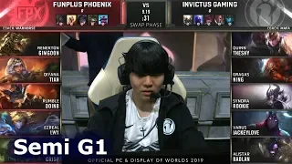 FPX vs IG - Game 1 | Semi Finals S9 LoL Worlds 2019 | FunPlus Phoenix vs Invictus Gaming G1