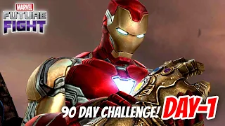 [MFF-HINDI] DAY-1 MARVEL FUTURE FIGHT! ULTIMATE F2P BEGINNER GUIDE! 90 DAYS CHALLENGE TO BEAT ULTRON