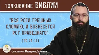 "Вся роги грешных сломлю, и вознесется рог праведнаго" (Пс. 74:11).  Священник Валерий Духанин