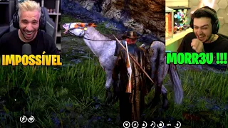 PIUZINHO CAIU DO CAVALO NO RED DEAD !!!