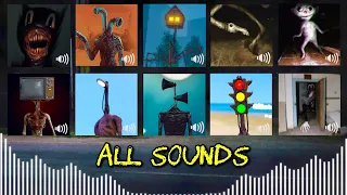 All Sounds - Trevor Henderson Creature (Siren head, light head, house head, pipe head, cartoon cat)