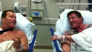 Stallone, Schwarzenegger in hospital