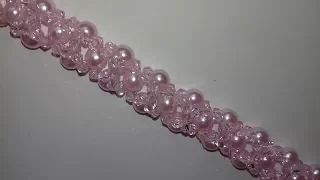 Beaded bracelet. Easy. Браслет из бусин и биконусов. МК