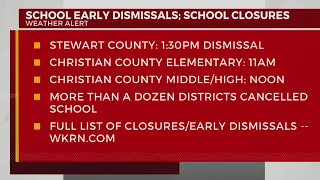 Early dismissals for May 8, 2024