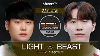 [ENG] SCSL S1 3rd Place match (Light vs Beast) - SCSL English (StarCastTV English)