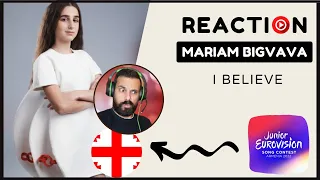 GEORGIA 🇬🇪 JUNIOR EUROVISION 2022 | Mariam Bigvava - "I Believe"  | REACTION m/v