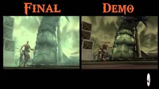 God Of War - Demo VS Final Video Comparison (Part 02)