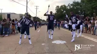 Jackson State University's Sonic Boom of the South Marching Out of Thee Merge