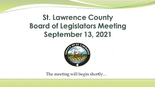 Board of Legislators Meeting - September 13, 2021