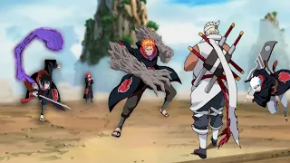 Sasuke y Equipo Taka Atacan a Killer Bee - Killer Bee Se Convierte En 8 Colas y Casi Derrota a Todos