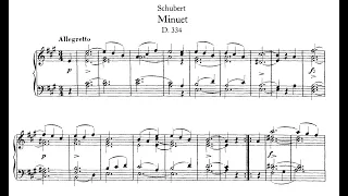 SCHUBERT MENUET La majeur D334 / Jean Tatu, piano
