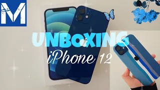 iPhone 12 blue unboxing + accessories | 128gb