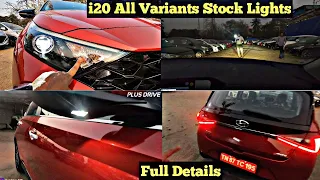 Hyundai i20 Night View Asta(O) All Stock Lights /Interior, LED Headlamps, LED Tail Lights, Ambient L