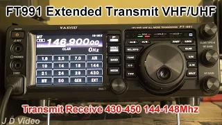 FT991 VHF UHF Extended Transmit