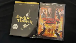 Jackie Brown (1997) & Machete Kills (2013) DVD Unboxing with Tarantino & Rodriguez Movies Showcase!!