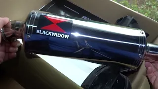 ZZR600 Black Widow exhausts, Unboxing.