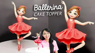 How to make a Ballerina Cake Topper | Fondant Ballerina | Ballerina Cake | Ballerina Cake Ideas